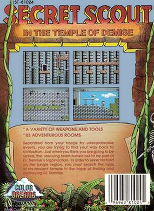 Secret Scout box art for NES